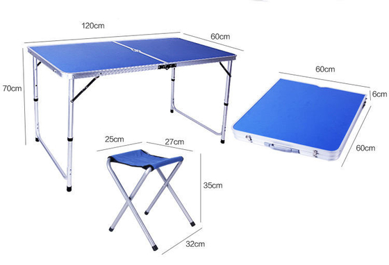 La chaise de Tableau de camping d'alliage d'aluminium a placé le Tableau et les chaises de jardin de pliage de BARBECUE de jardin