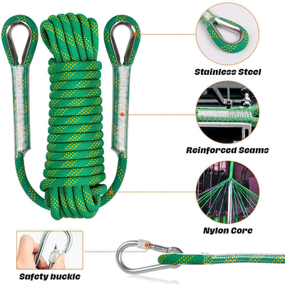 Corde s'élevante dynamique de hausse de haute qualité faite sur commande de corde de sécurité de roche de la corde 10.5mm de sortie de secours de délivrance d'alpinisme