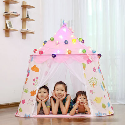 Princesse Castle Play Tent des enfants d'intérieur de 135CM Toy Outdoor Camping Tent Portable